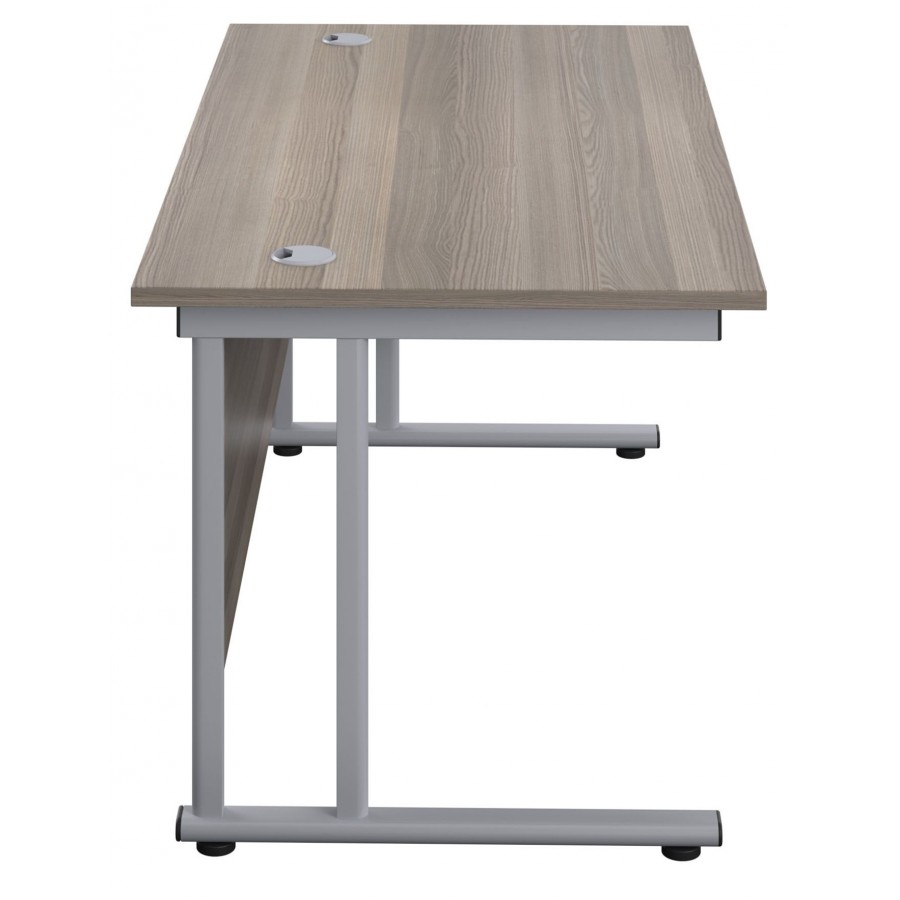 Olton Twin Cantilever  800mm Deep Straight Office Desk